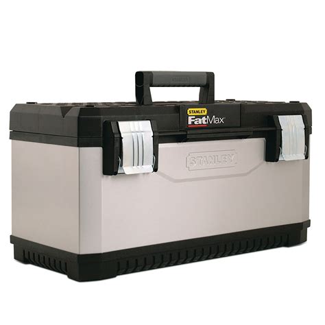 stanley fatmax 23 inch metal plastic fatmax tool box|stanley fatmax waterproof toolbox.